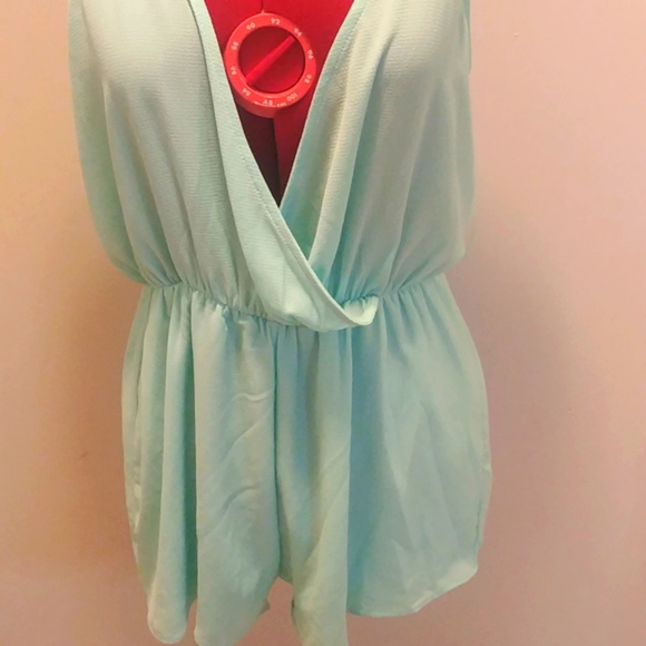 Ladies One Piece Short Set Y Back Sz Lg - Picture 2 of 16